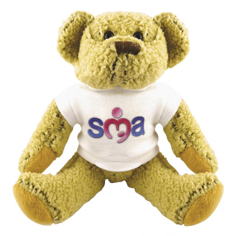 Image of 8'' Korky Bear with White T Shirt